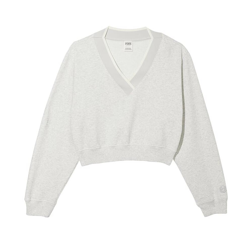 PINK Premium Fleece V-Neck Pullover